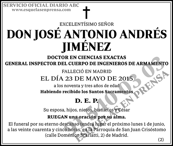 José Antonio Andrés Jiménez